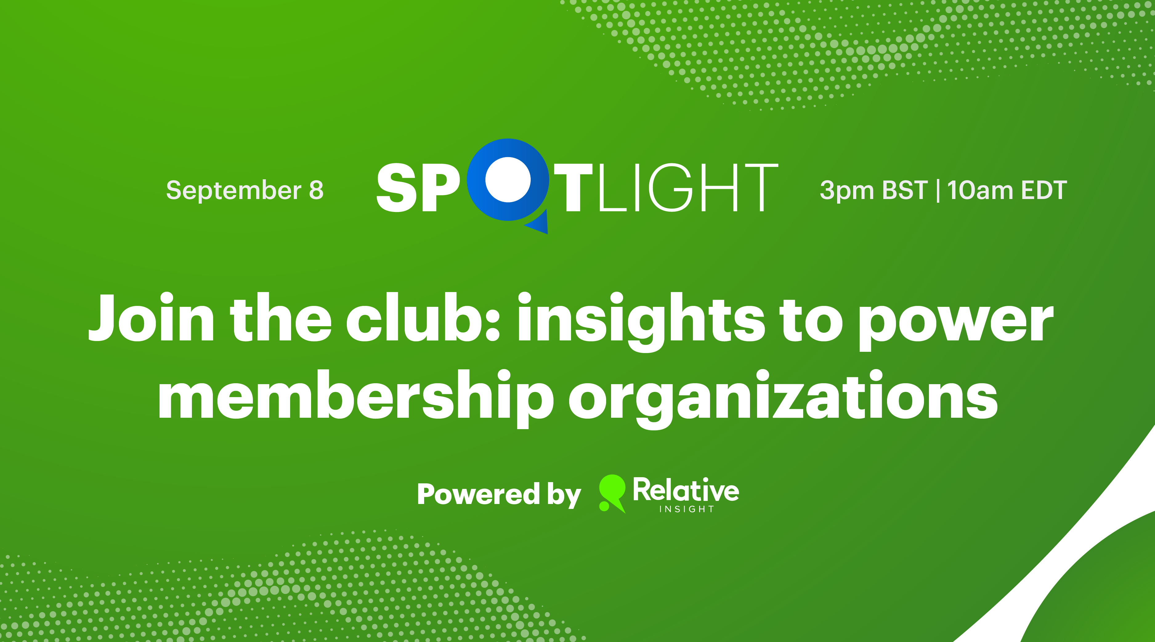 Spotlight series_Membership Org_Landing page